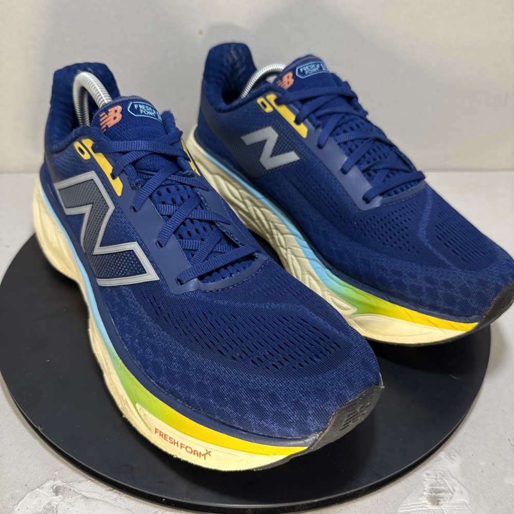New Balance Men's Fresh Foam X 1080v14 Inkwell Ginger Lemon Blue Men's Size 10.5